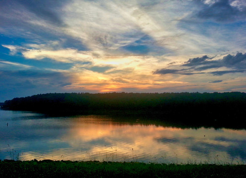 夕阳与落日余晖