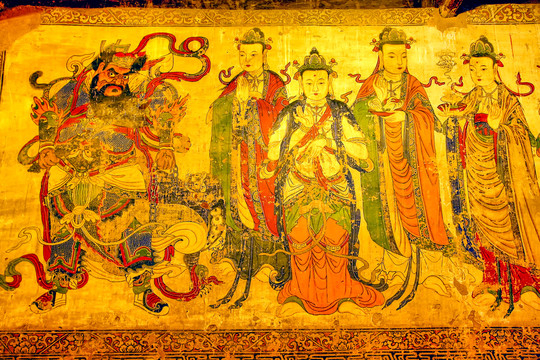 张掖大佛寺西夏壁画