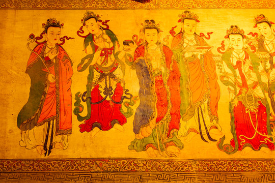 张掖大佛寺西夏壁画