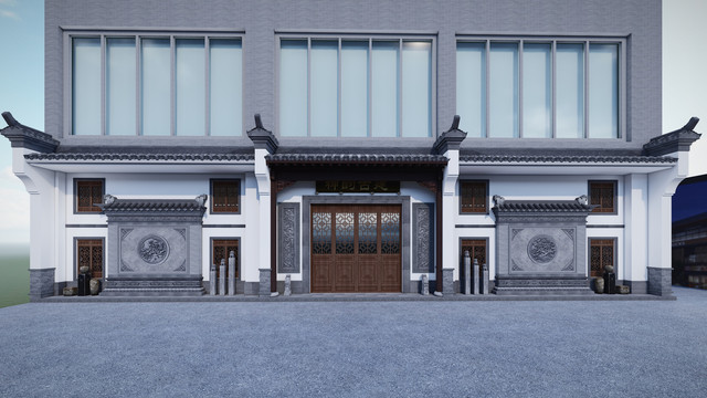 新中式别墅装修设计效果图