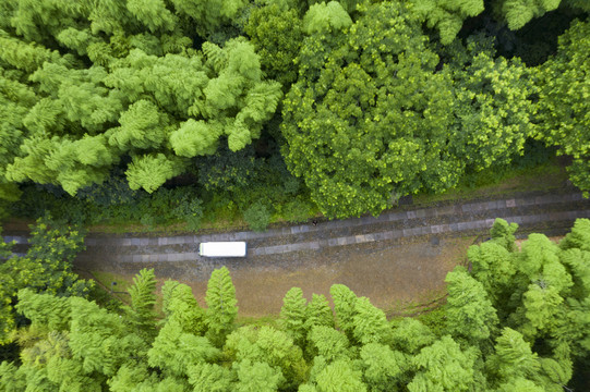 杭州富阳黄公望隐居地航拍