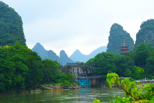 桂林木龙湖码头