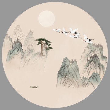 新中式山水画