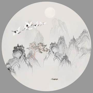 山水新中式山水画