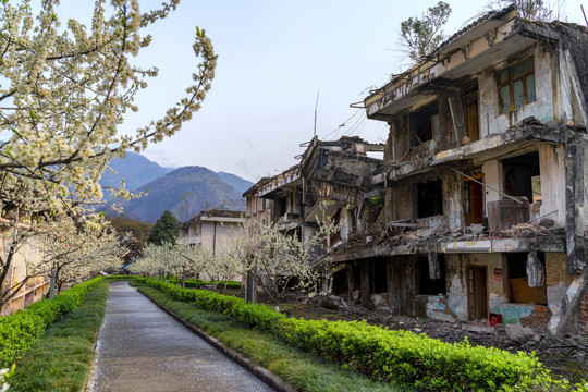 老北川地震遗址