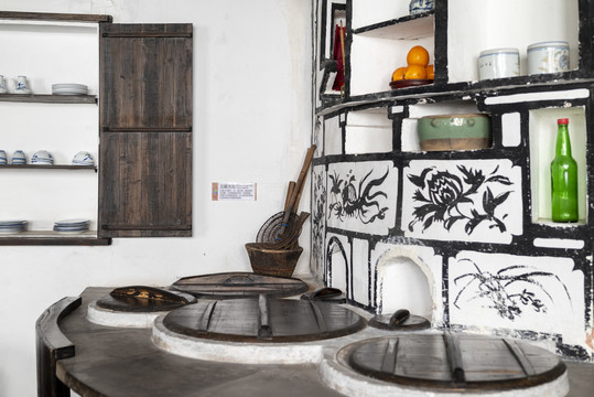 古代厨房灶台