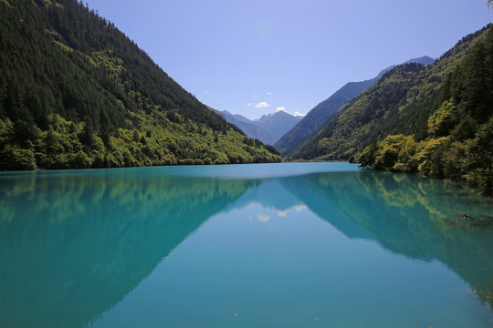 九寨沟山水倒影