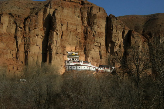 青海海东平安白马寺藏传佛教