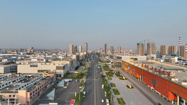 山东即墨城市风光全景