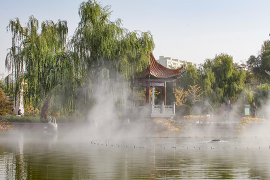 张掖大佛寺广场