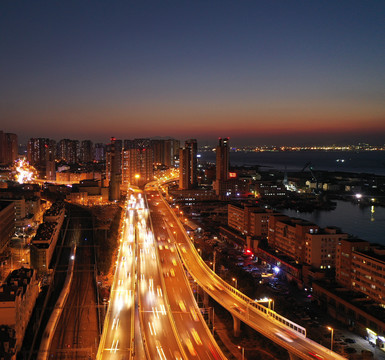 青岛城市夜景