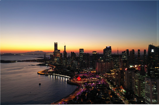 青岛城市夜景