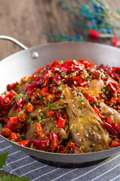 干锅麻椒鸭头
