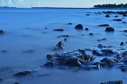 深圳海边慢门