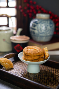桃酥糕点中式糕点中国传统糕点