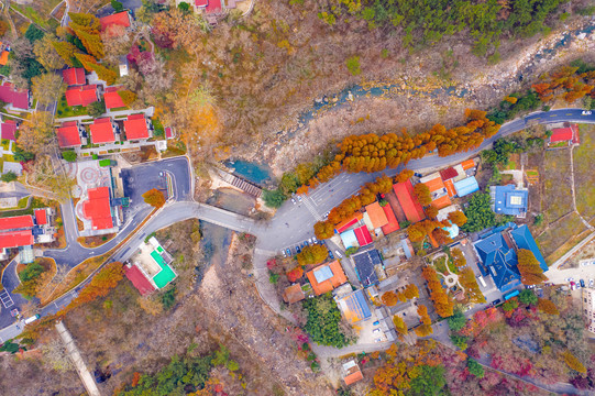 北九水景区山村风光