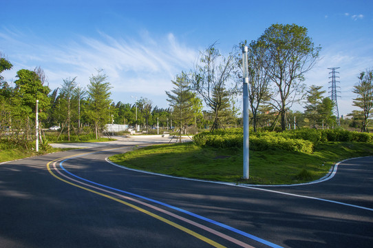 晋江市海滨公园园林道路