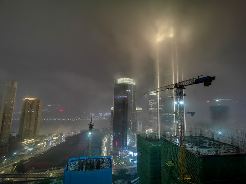 雾都重庆夜景