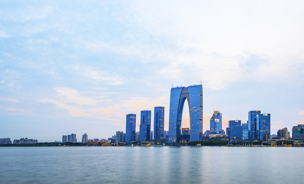 苏州金鸡湖夜景