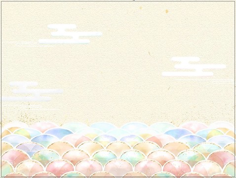 淡彩青海波背景