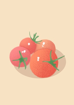 小番茄插画