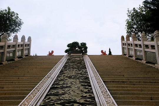 寺院一角台阶