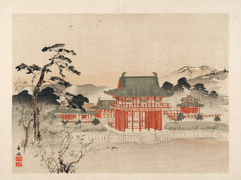 春晓国画山水小品