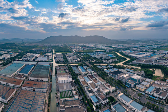 苏州大阳山附近工业区