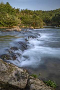 河流溪流流水自然风光