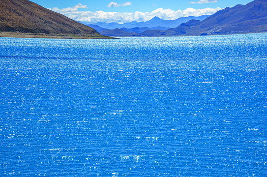 西藏羊湖风景区