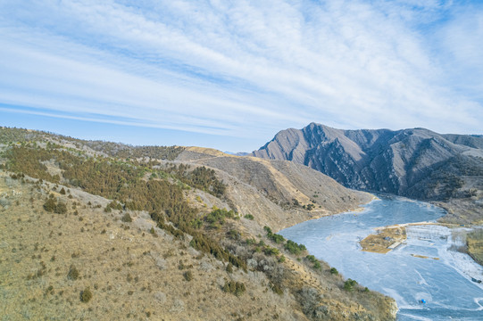 北京金海湖泃河冬季风光