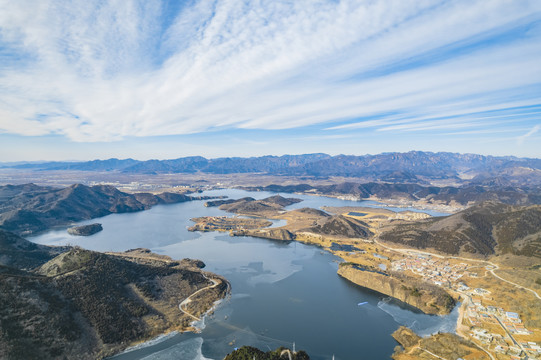 北京金海湖泃河冬季风光