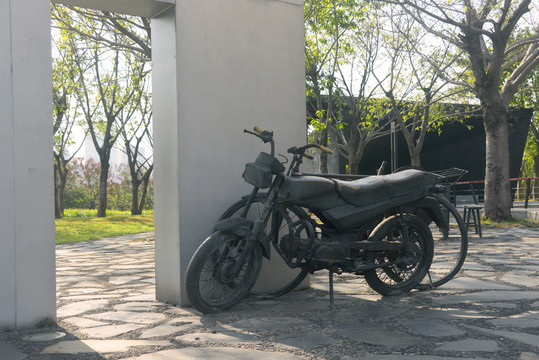 深圳福田记忆公园怀旧摩托车