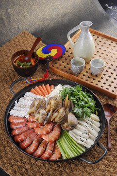 韩式海鲜锅