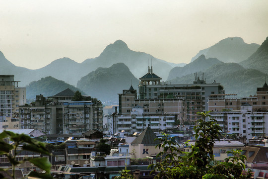 桂林象鼻山俯瞰