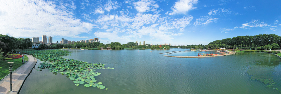 淮南龙湖公园全景