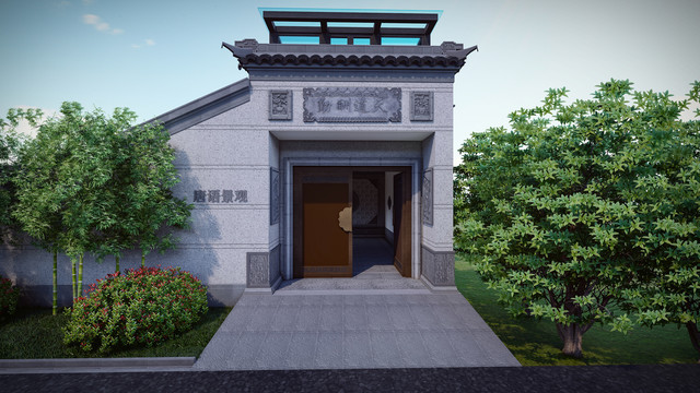 中式别墅大门设计