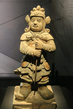 武士陶俑后蜀
