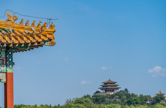 北京北海建筑风景