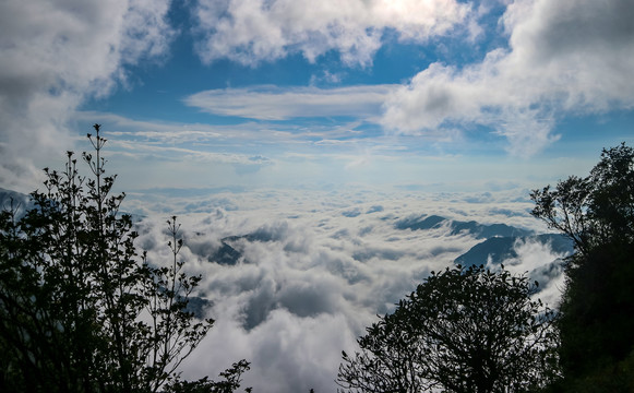 中国贵州铜仁梵净山云海