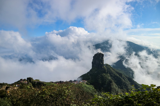 中国贵州铜仁梵净山云海