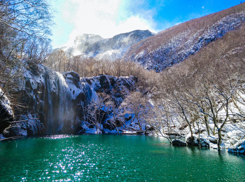 长白山冬景