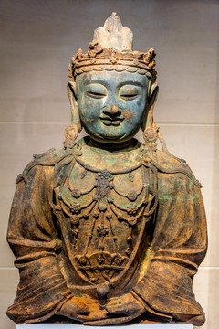 南京博物院鎏金铜菩萨像