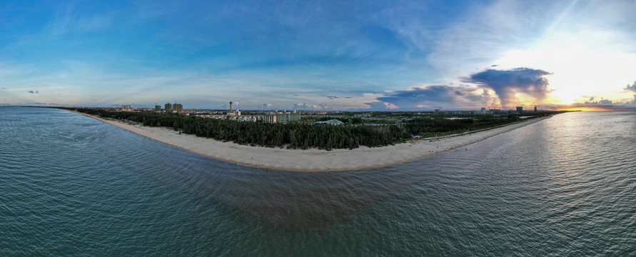 海南江东新区全景