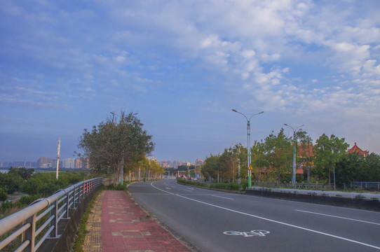 泉州江滨南路道路风景