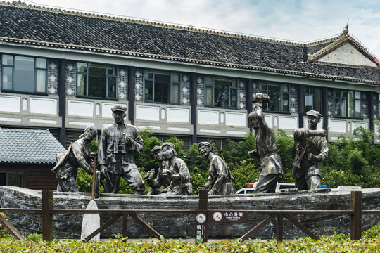 洪湖赤卫队雕塑