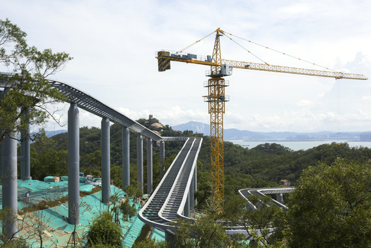 建设中的厦门健康步道