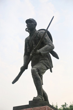 抗日川军英雄雕像