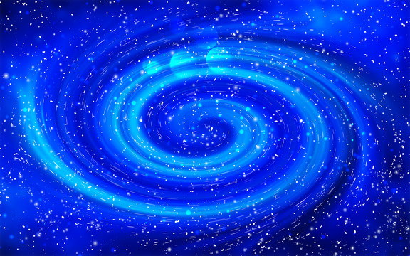蓝色星空背景