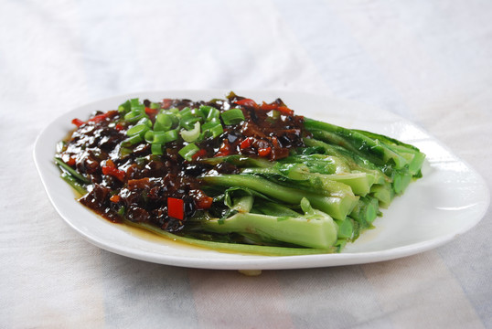 豆豉油麦菜